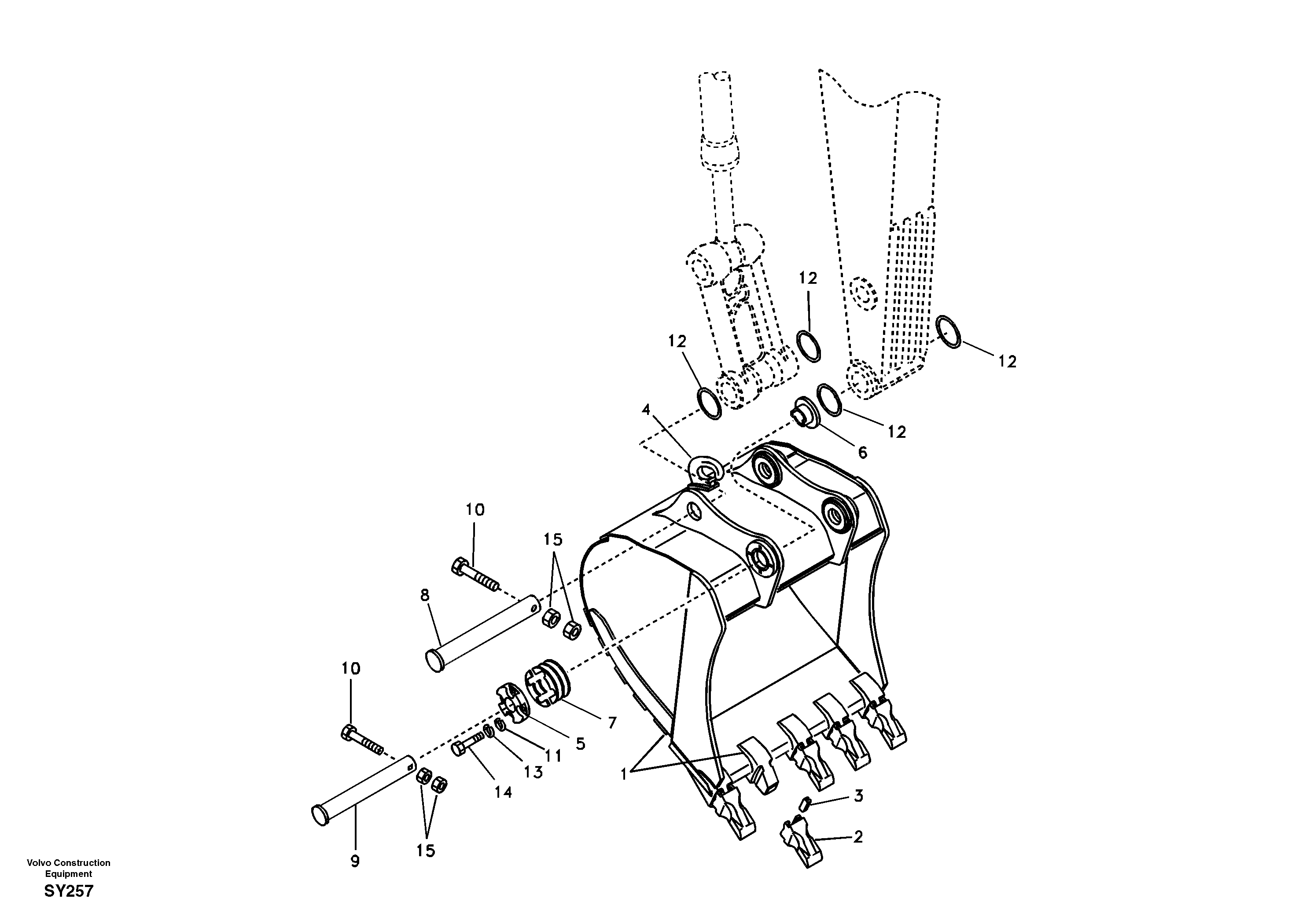 Bucket — volvo parts diagram