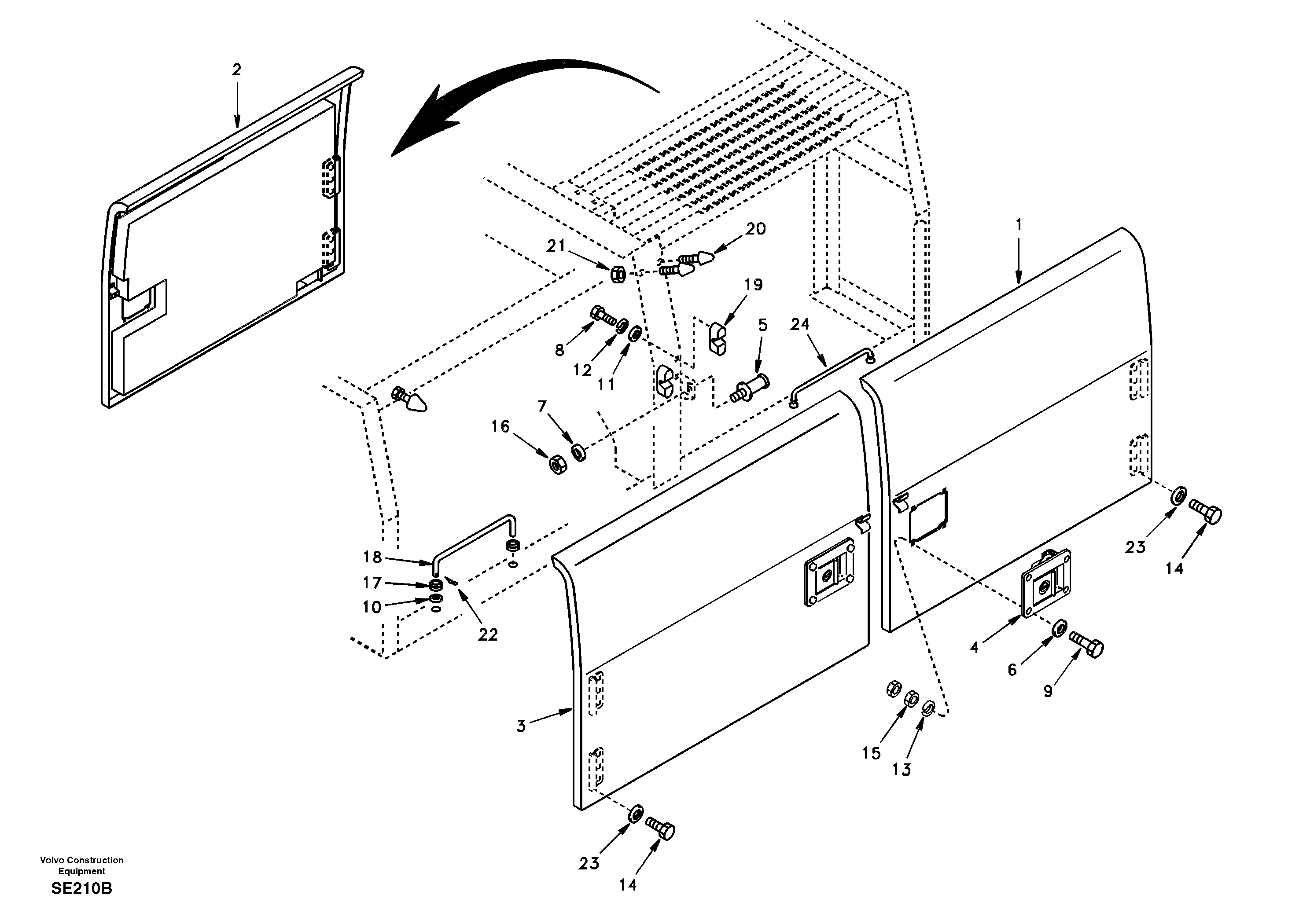 Door, side — volvo parts diagram