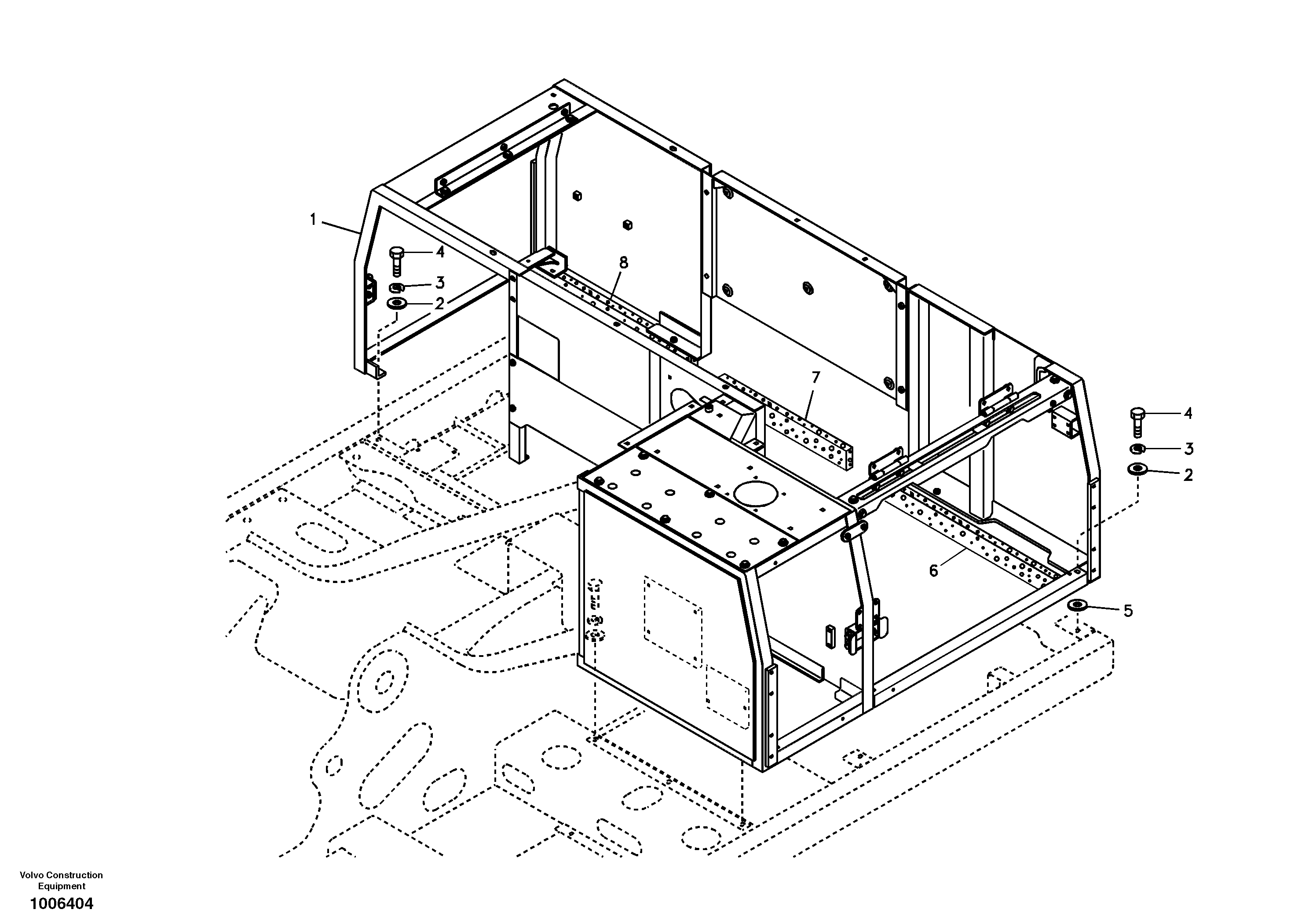 Cowl frame — volvo parts diagram