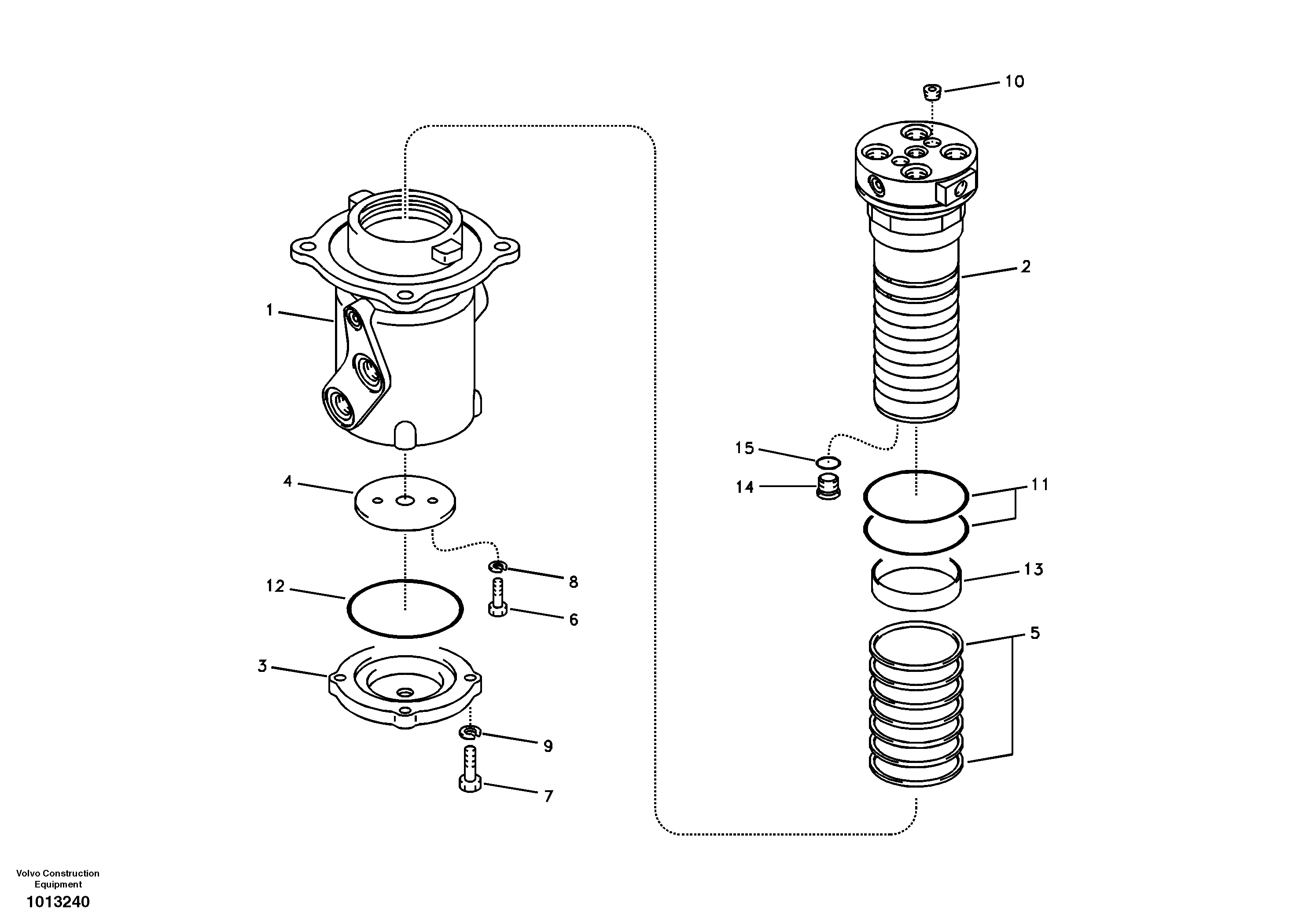 Turning joint — volvo parts diagram